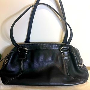 Cole Haan black Barrel Handbag